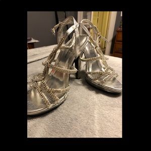 Sparkly prom heels